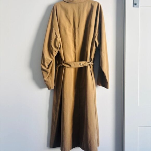 1990s Sanyo by Carol Cohen Lightweight Trench Coat size Large - Picture 3 of 8